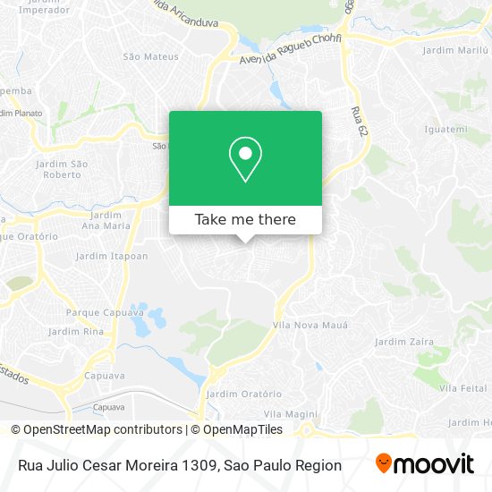 Rua Julio Cesar Moreira 1309 map