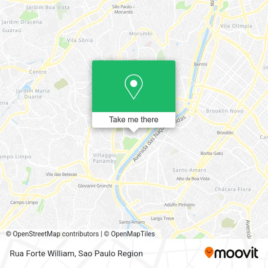 Rua Forte William map