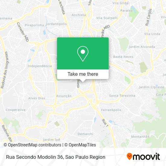 Mapa Rua Secondo Modolin 36