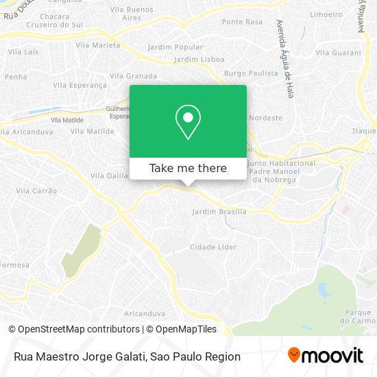 Mapa Rua Maestro Jorge Galati