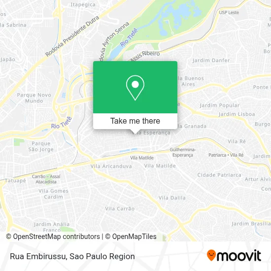 Rua Embirussu map
