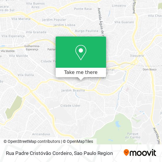 Rua Padre Cristóvão Cordeiro map