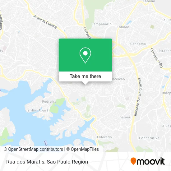 Rua dos Maratis map