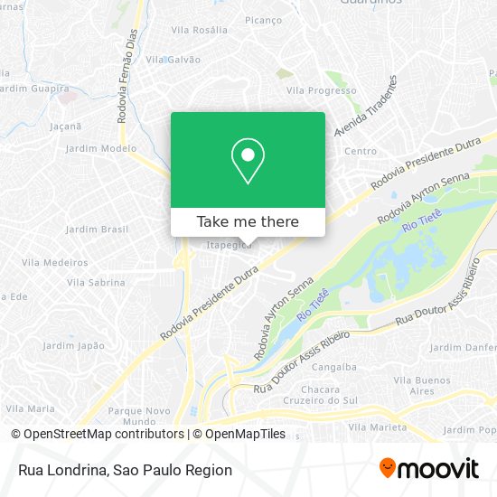 Rua Londrina map