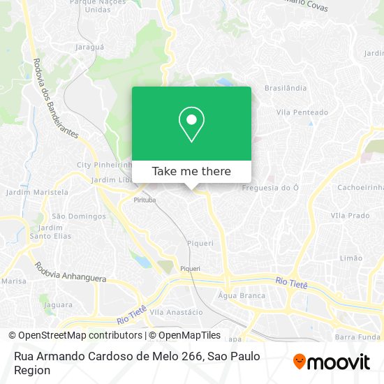 Rua Armando Cardoso de Melo 266 map