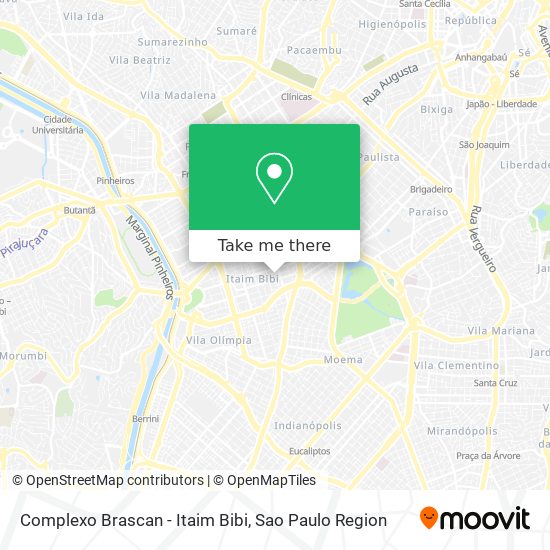 Complexo Brascan - Itaim Bibi map
