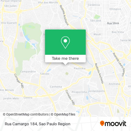 Mapa Rua Camargo 184