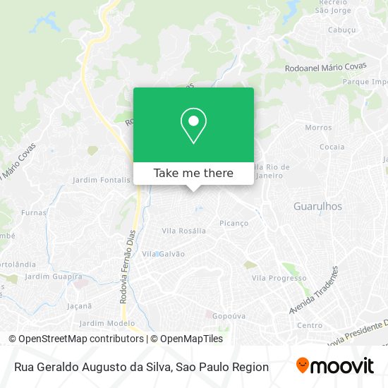 Rua Geraldo Augusto da Silva map