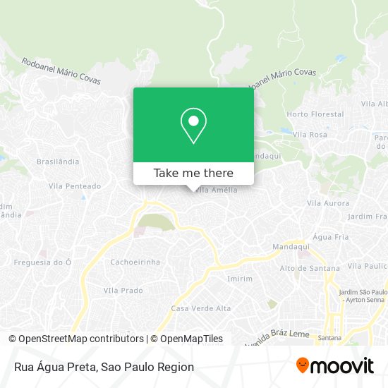 Mapa Rua Água Preta