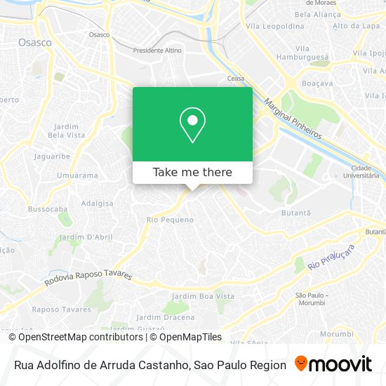 Rua Adolfino de Arruda Castanho map