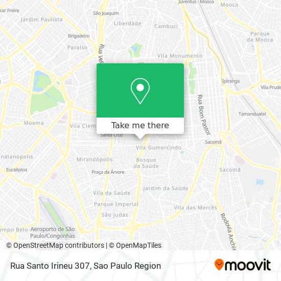 Mapa Rua Santo Irineu 307