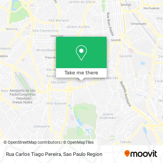 Mapa Rua Carlos Tiago Pereira