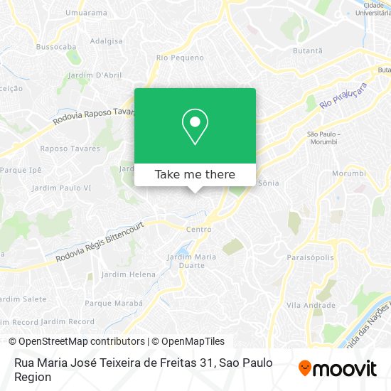 Mapa Rua Maria José Teixeira de Freitas 31