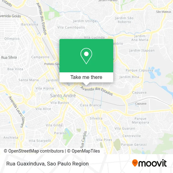 Rua Guaxinduva map