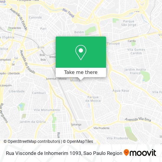 Mapa Rua Visconde de Inhomerim 1093