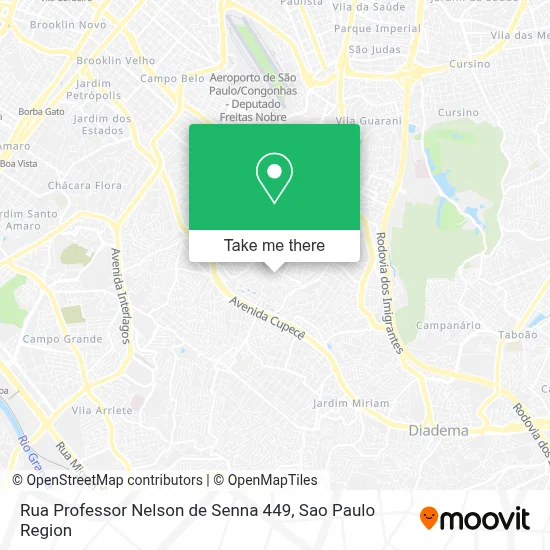 Rua Professor Nelson de Senna 449 map