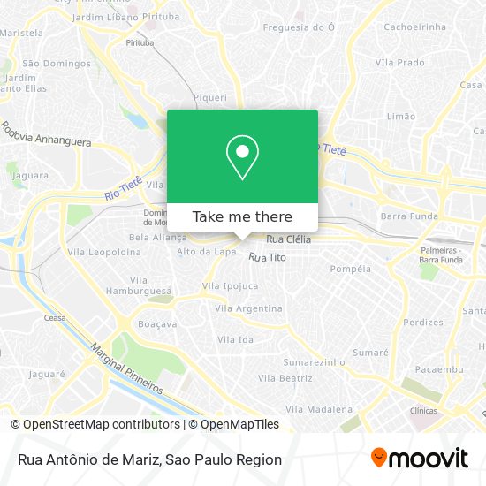 Rua Antônio de Mariz map