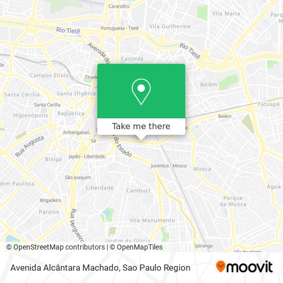 Avenida Alcântara Machado map