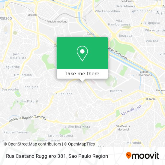 Mapa Rua Caetano Ruggiero 381