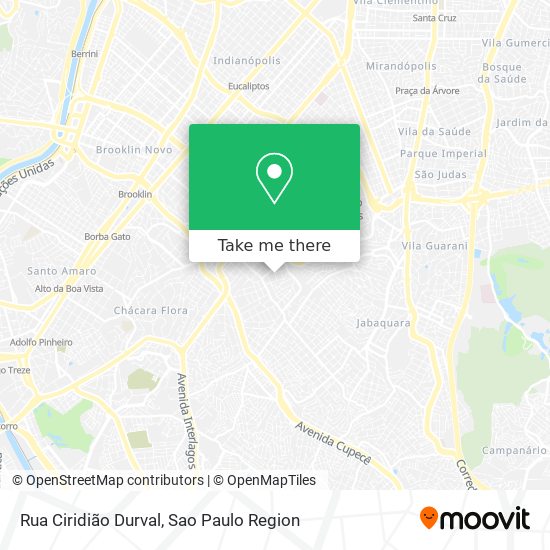 Mapa Rua Ciridião Durval