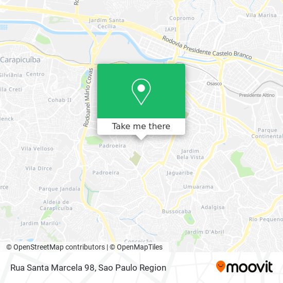 Rua Santa Marcela 98 map