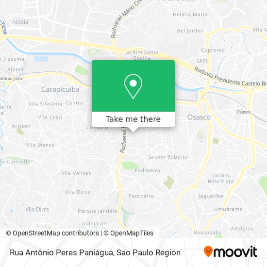 Rua Antônio Peres Paniágua map