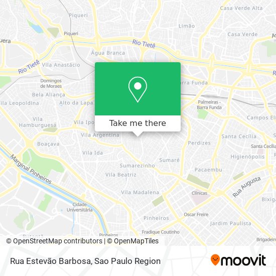 Rua Estevão Barbosa map