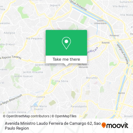 Avenida Ministro Laudo Ferreira de Camargo 62 map