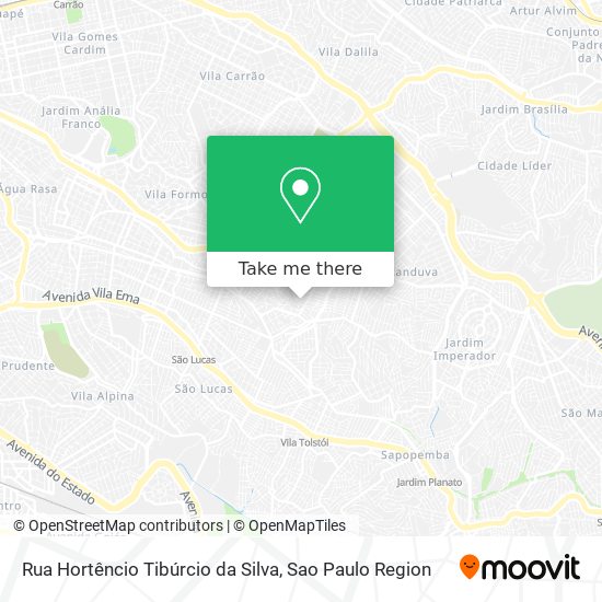 Mapa Rua Hortêncio Tibúrcio da Silva