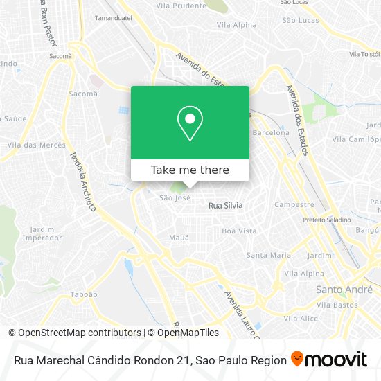 Rua Marechal Cândido Rondon 21 map