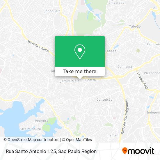 Rua Santo Antônio 125 map