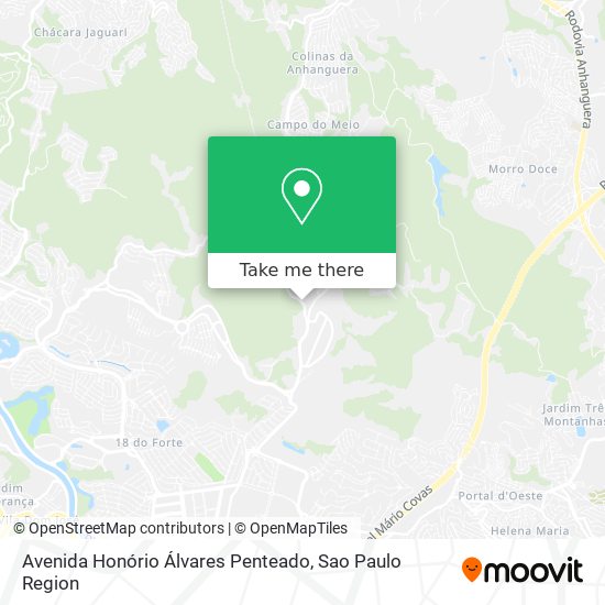 Avenida Honório Álvares Penteado map