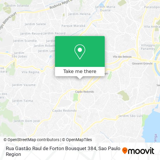Rua Gastão Raul de Forton Bousquet 384 map