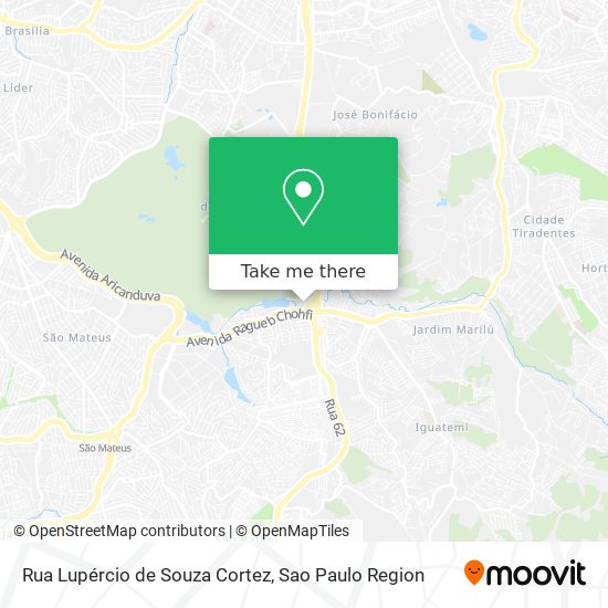 Mapa Rua Lupércio de Souza Cortez