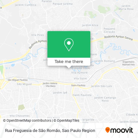 Rua Freguesia de São Romão map