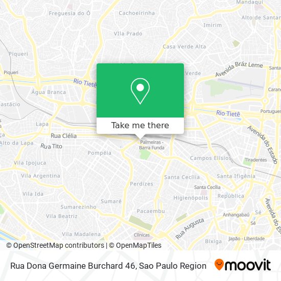 Mapa Rua Dona Germaine Burchard 46