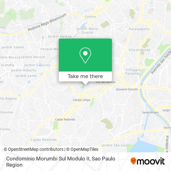 Condomínio Morumbi Sul Modulo II map