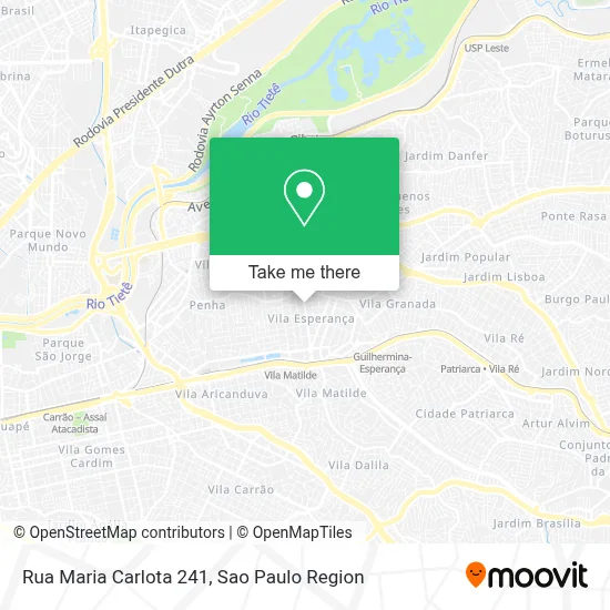 Rua Maria Carlota 241 map