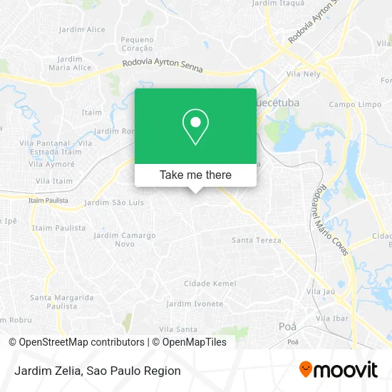 Jardim Zelia map