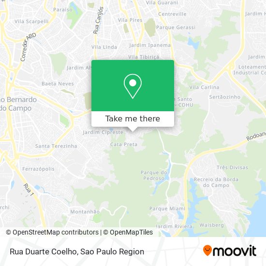 Mapa Rua Duarte Coelho