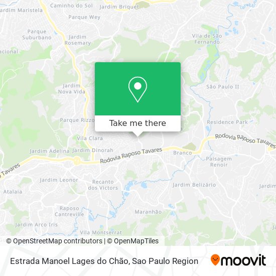 Estrada Manoel Lages do Chão map