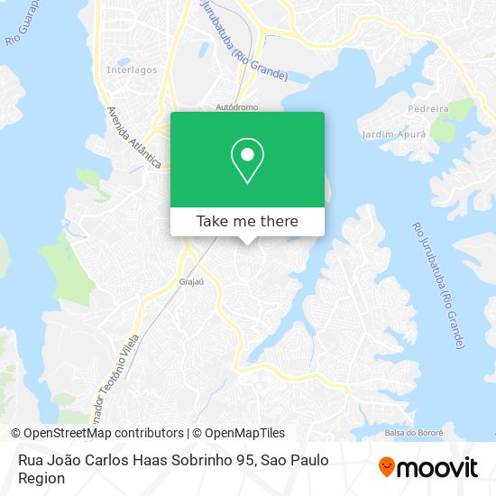 Mapa Rua João Carlos Haas Sobrinho 95