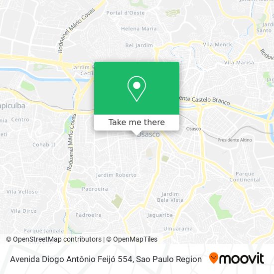 Avenida Diogo Antônio Feijó 554 map