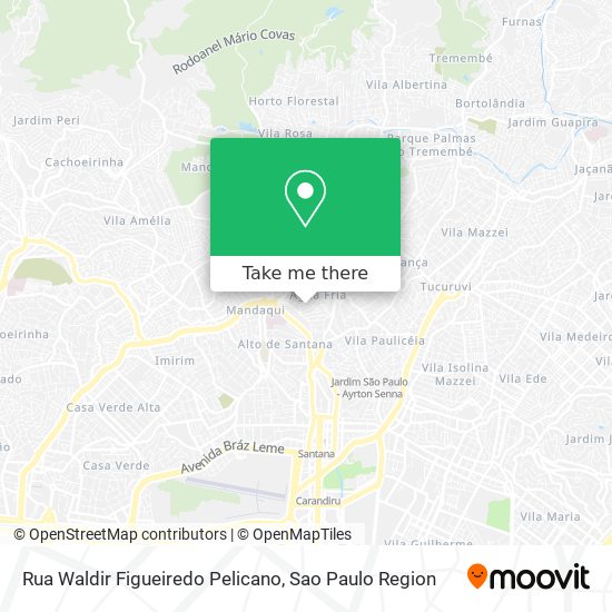 Mapa Rua Waldir Figueiredo Pelicano