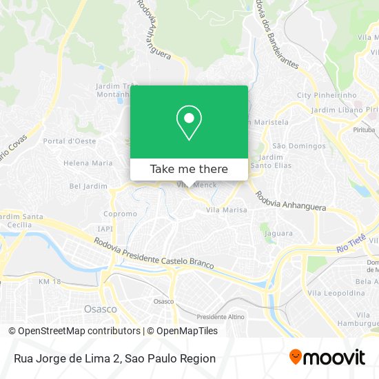 Mapa Rua Jorge de Lima 2