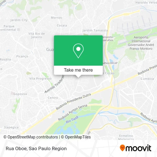 Rua Oboe map