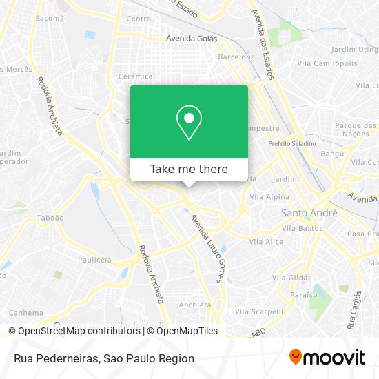 Rua Pederneiras map