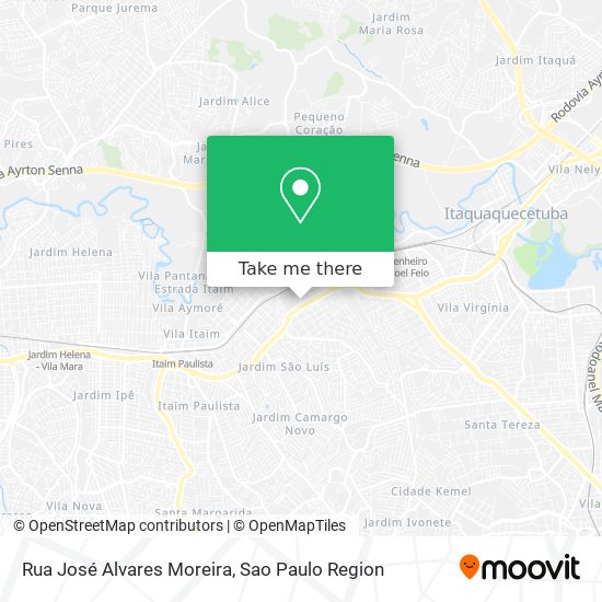 Mapa Rua José Alvares Moreira