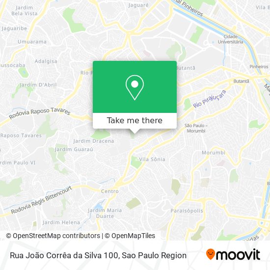 Mapa Rua João Corrêa da Silva 100
