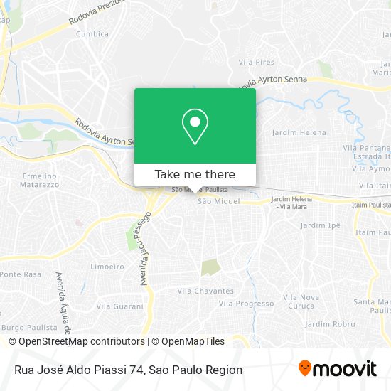 Rua José Aldo Piassi 74 map